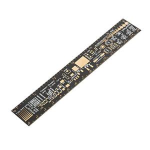 定規 15cm プリント基板定規 PCB定規 6.3インチ 多機能 金メッキプ｜sosola-shop