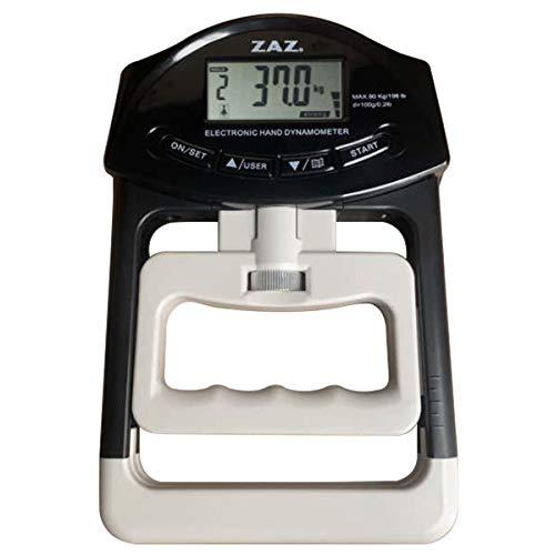 ZAZ デジタル握力計 電池付 家庭用 デジタルハンドグリップ 握力 握力計 カラー：ブラック