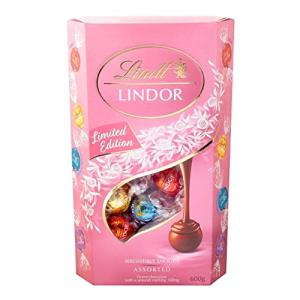 リンツ リンドール ピンク アソート リミテッドエディション 大容量600グラム Lindt Lindor Pink Assort 600g｜sosola-shop