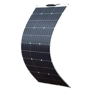 XINPUGUANG ソーラーパネル 100W 12V 単結晶 フレキシブル 柔軟 極薄 軽量 高転換率 太陽光パネル 携帯便利 RV キャンピ｜sosola-shop