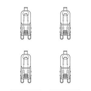 三菱 ミラー無しラインボルトハロゲンランプ 《ハロピン(HALOPIN)》 110V 40W フロストタイプ G9口金 JD110V40W/F/｜sosola-shop