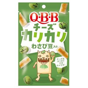 QBB チーズカリカリ わさび豆入り 30g×10袋｜sosola-shop