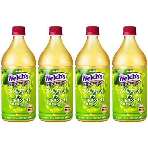 アサヒ飲料 Welch&apos;s マスカットブレンド100 800g×4本 ウェルチ 果汁