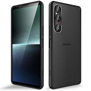 SONY Xperia 1 V 用 ケース 半クリア SO-51D | SOG10 耐衝撃 マット感 米軍MIL規格取得 SGS認証 黄ばみなし｜sosola-shop