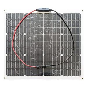 スプレンノ 50W 単結晶 ソーラーパネル 薄型 軽量 曲げれる 太陽光発電 (68×54cm)｜sosola-shop