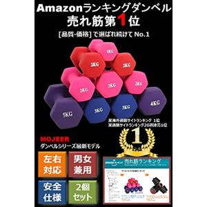 MOJEER ダンベル2個セット1kg 2kg...の詳細画像2