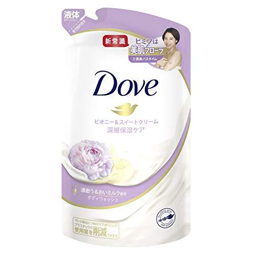 Dove(ダヴ) ボディウォッシュ ボディソープ ピオニー&amp;スイートクリーム 詰替え用 340g ボ...