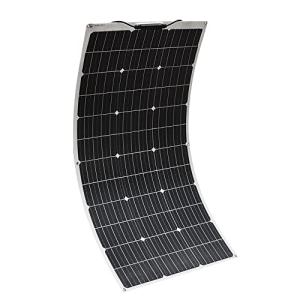 XINPUGUANG ソーラーパネル 100W 12V フレキシブル 単結晶 軽量 高効率 柔性 太陽光パネル キャンピングカー、ボート、車など｜sosola-shop