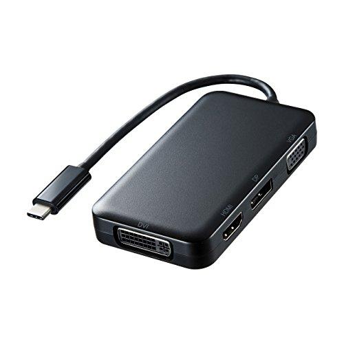 サンワサプライ USB Type C-HDMI/VGA/DVI/DisplayPort変換アダプタ ...