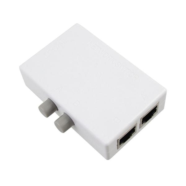 uxcell ネットワーク スイッチ コンピュータ デュアル RJ45 ポート 外部ネットワーク ホ...