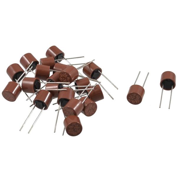 uxcell マイクロヒューズ ラジアル 250V 2A 8×7mm スローブロー ブリックレッド