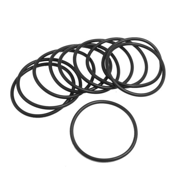 uxcell Oリング ジリコーン ブラック 57mm x 3.1mm 10個入