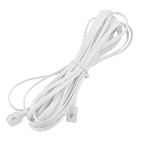 uxcell 6P 2 ピン RJ11 テレホン 電話 ファックス モデム ライン ケーブル 長さ5...