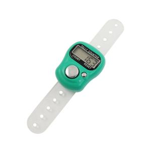 uxcell カウンター 数取器 グリーン ゴム プラスチック 5ーデジタル 指 電子 LCDカウンター