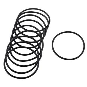 uxcell Oリング 48mm x 2.5mm ブラック ラバー オイル シール