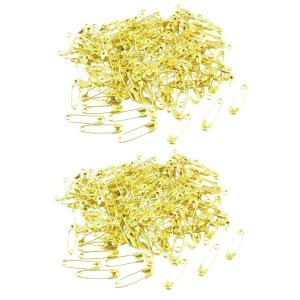 uxcell 衣服ピン メタル ゴールド トーン 200個入り 18mm