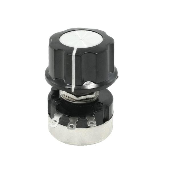 uxcell コントロールポット ノブロータリーテーパーポテンショメータ RV24YN20S 10K...