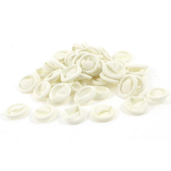 uxcell 指サック ラテックス指幼児用ベッド 指先 抗静的保護 弾性ストレッチ ベージュ 80個...