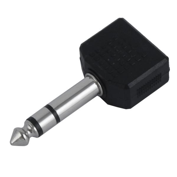 uxcell 6.35mm プラグ-3.5mm オーディオ アダプタ デュアル ジャック コネクタ ...