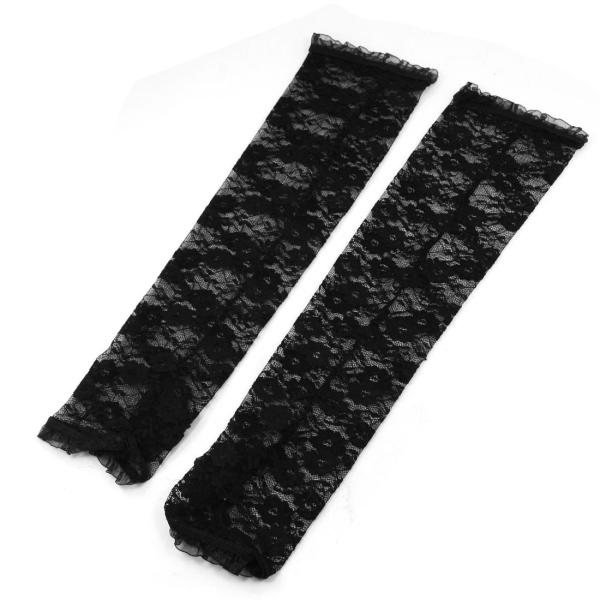 uxcell 指なし手袋 フィンガーレス グローブ ウェディンググローブ 花嫁 ブライダル 薄手 レ...