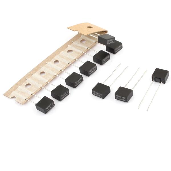 uxcell マイクロヒューズ 250V 1A 正方形タイプ ラジアル ミニチュア マイクロヒューズ...