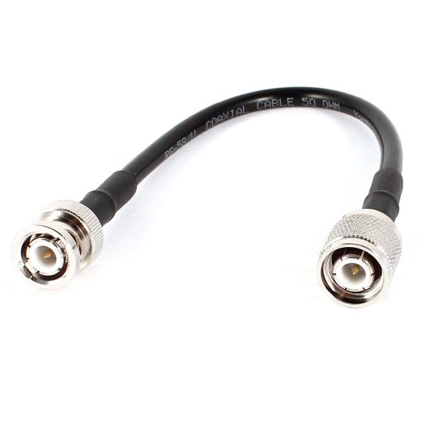 uxcell BNCオス-TNCオス ケーブル RG58ケーブル 低損失ピグテール 22cm 無線L...