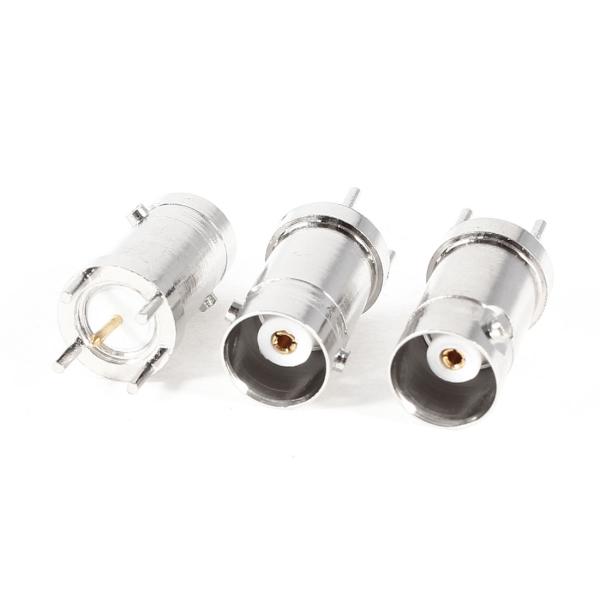 uxcell BNCメスコネクタ PCBコネクタ 基板実装 RFコネクタアダプタ ストレート BNC...