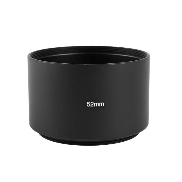uxcell レンズフード デジタルカメラ 標準レンズ用フード 52mm メタル ブラック DSLR...