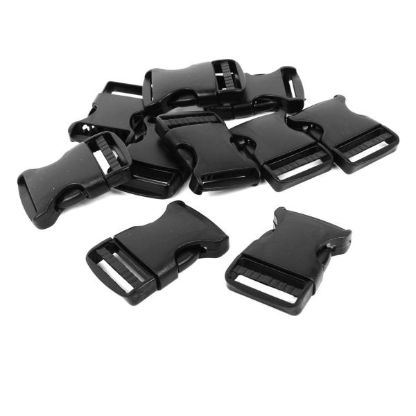 uxcell サイドリリースバックル ベルトバックル プラスチック 3cmベルトに対応 ブラック 1...
