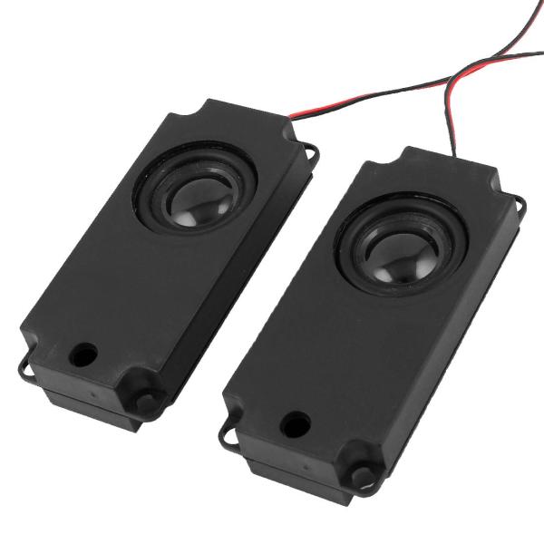 uxcell 8W 10 Ohm ブラック プラスチック製 シェル 長方形 テレビ コンピュータ ス...