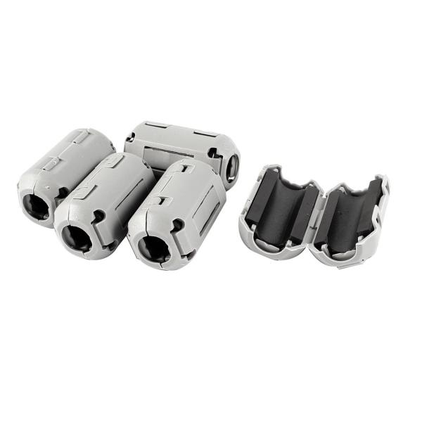 uxcell フェライトコア EMI RFIノイズフィルター 19 x 17 x 34mm グレー ...