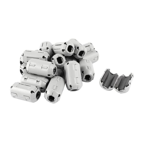 uxcell フェライトフィルタ EMI RFI ノイズ フェライトコア UF90B クリップ グレ...