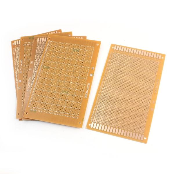 uxcell ユニバーサルPCBボード PCBプリント回路基板 5個 15cm x 9cm 片面 電...