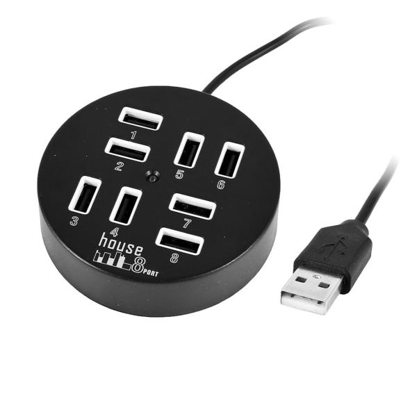 uxcell USB2.0ハブ USB2.0ハブスプリッタアダプター 55cmケーブル 8ポート ホ...