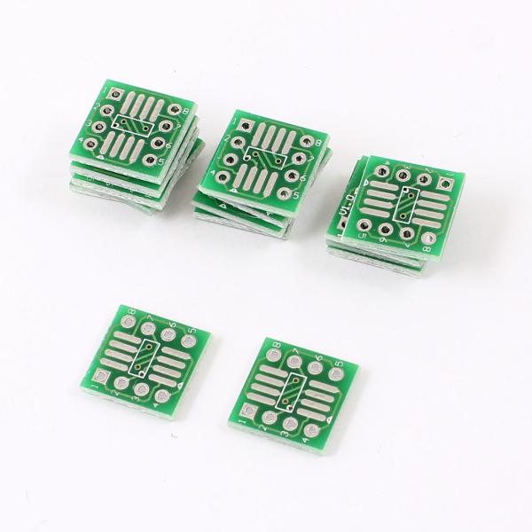 uxcell アダプタープレート プラスチック電子部品 グリーン デュアルサイド IC PCBボード...