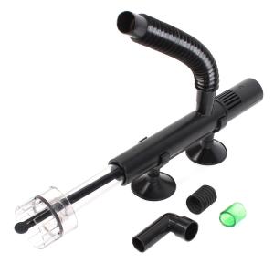 uxcell 油膜取り器 水槽水面オイルスキマー 水表面蛋白質オイルスキマ ブラック