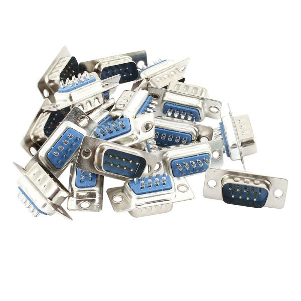 uxcell DB9コネクタ PCB実装 9ピンオスプラグコネクタアダプタ 20個