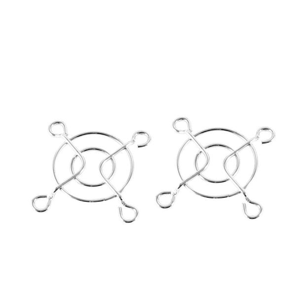 uxcell ファンフィンガーガードグリル 冷却ファンの指ガードグリル 金属ワイヤ