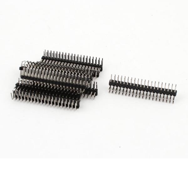uxcell ピンヘッダー ピンヘッダーコネクタ ストリップ 2×20ピン オス
