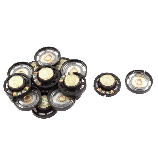 uxcell マグネットスピーカー 0.25W ラウンドシェイプ 8 Ω 外部磁場 16個入り