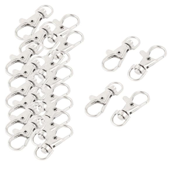 uxcell キーリング キーホルダー スイベルクラスプ クリップ アートクラフト ロブスター トリ...