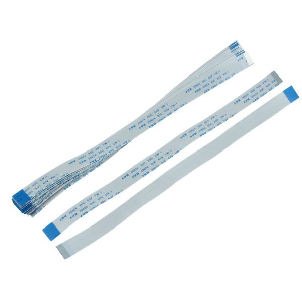 uxcell フレキシブルフラットケーブル　データ伝送ケーブル　20個入り　ホワイト　ブルー　Bタイ...