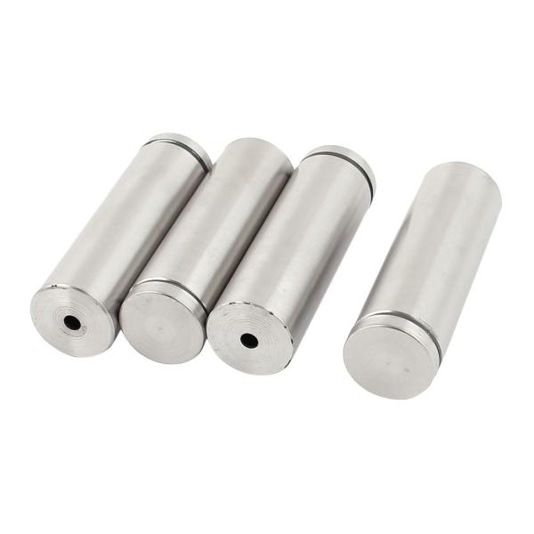 uxcell ガラススタンドオフ ステンレススチール 広告ネジ 釘 25mm直径 80mm長さ 4個...