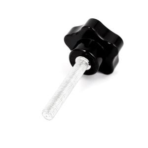 uxcell クランプノブ M8 x 50mm オス系 プラスチックのスターヘッド