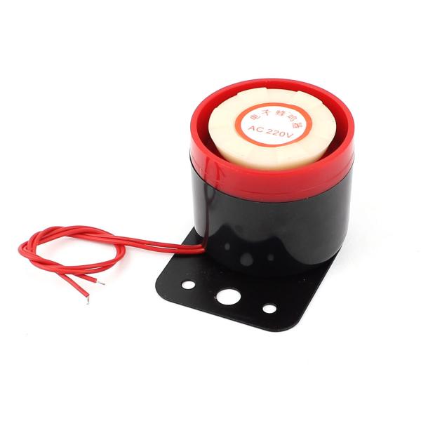 uxcell ブザー　アラームブザー　ブラック　レッド　AC 220V 100dB　4.6 x 5....