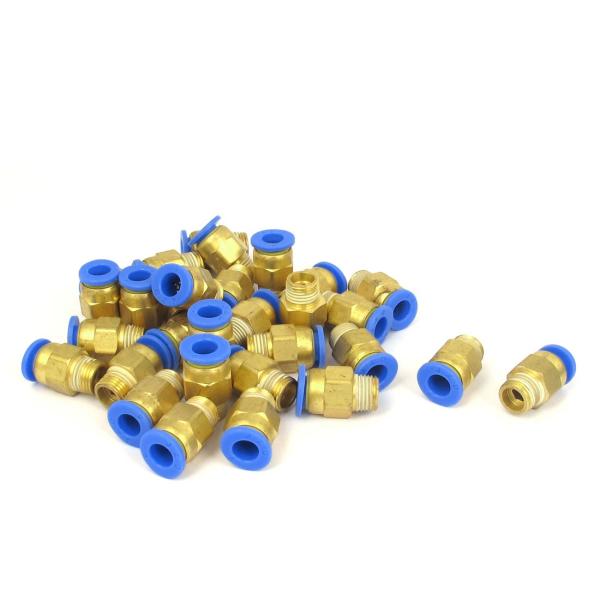uxcell 継手 クイック フィッティング1/8BSP マレスレッド 6mm D ワンタッチ 空気...