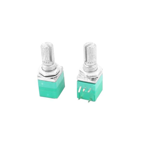 uxcell ロータリーポテンショメータオン/オフスイッチ B50K 50K Ohm 5ピン