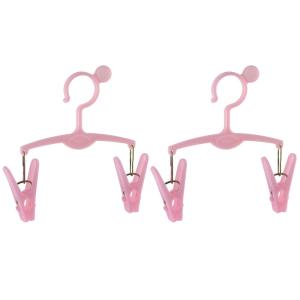 uxcell 洗濯バサミ 小物干しハンガー プラスチック 金属