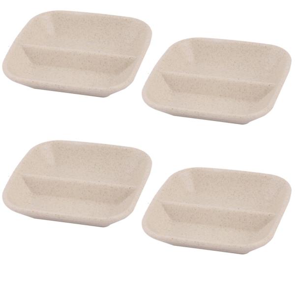 uxcell ライスボウル 汁椀 茶碗 飯碗 塩 ソース ニンニク コショウ ホルダー 容器お皿 家...