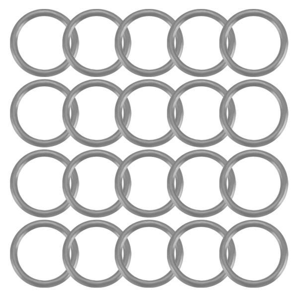 uxcell Oリング ガスケットリング ブラック NBR素材 内径6.5mm 幅1mm 20枚入り